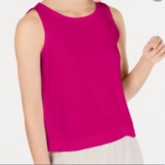 Eileen Fisher Magenta Top - Picture 3 of 3
